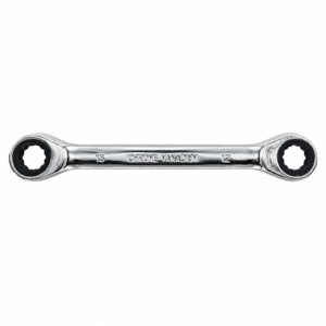Metric Mirror Polished Double Box Ratchet Wrench